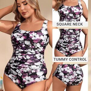 Daci One Piece Swimsuit Tummy Control Women's Plus Size 18 NWT